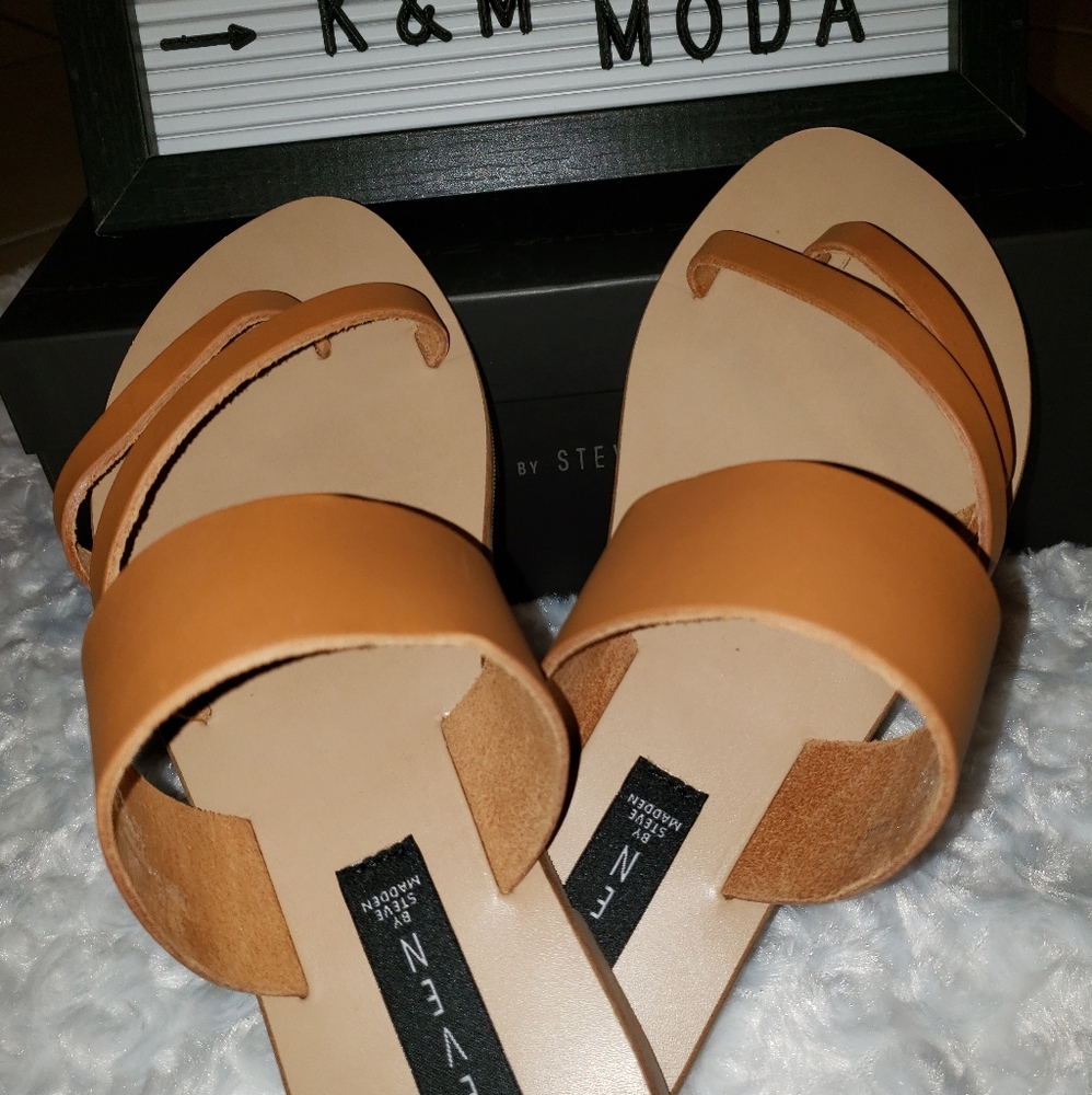 Steve madden Geena Cognac leather sandals - Picture 6 of 6